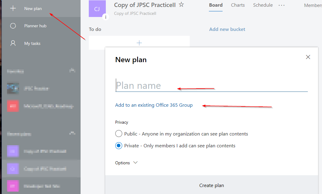 How to Copy Microsoft Planner Plans JPSC