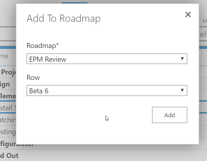 Road maps in Project Online