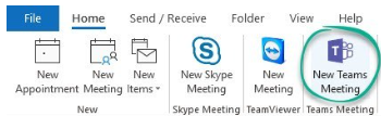 Create a Microsoft Teams Meeting